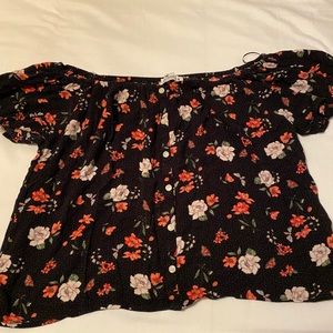 Floral Hollister shirt